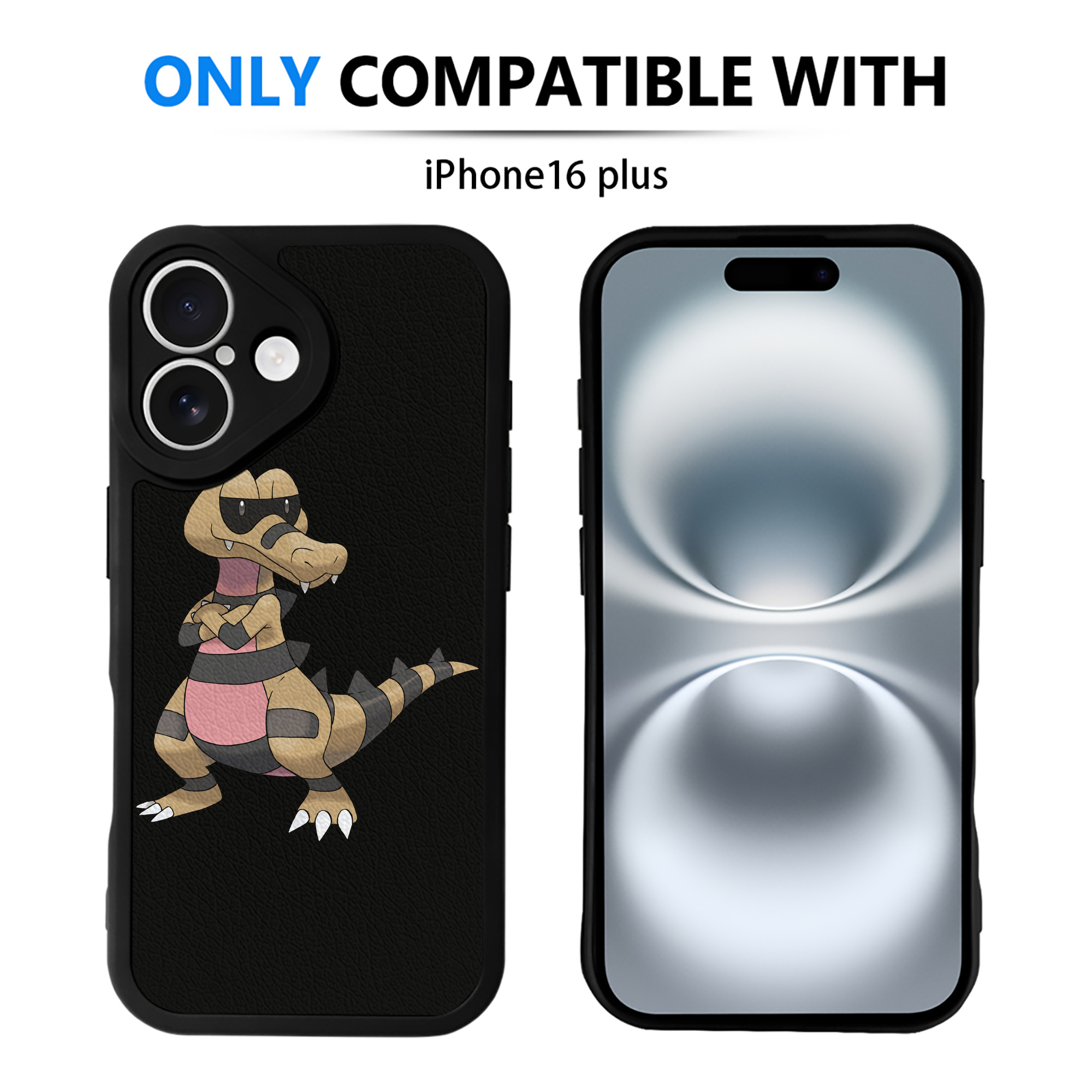 （画像用） ポケットモンスター Pokémon 【iPhone 16シリーズ対応】シリコンスマホケース（レザー調） 材質：シリコン